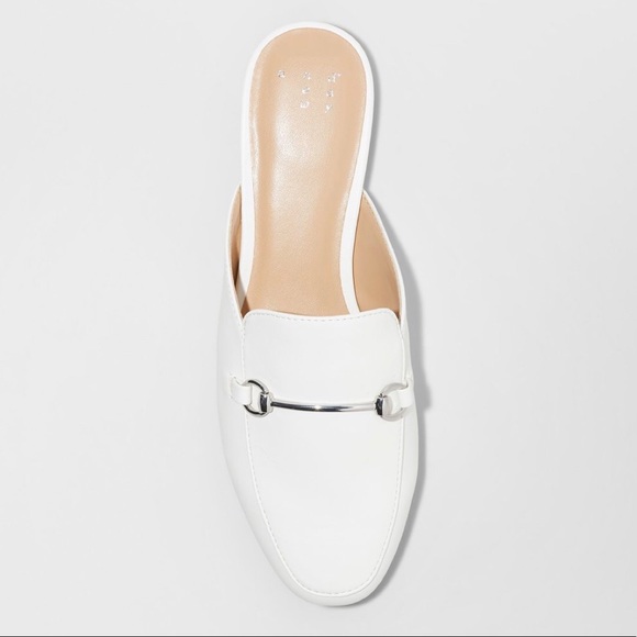 Shoes - White Kona Slip On Loafer Mules Size 8